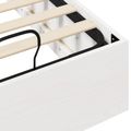 vidaXL Posteľový rám s úložným priestorom Biela 100 x 200 cm