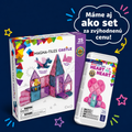Magnetická stavebnica microMAGS Heart to Heart Travel Set 26 dielov