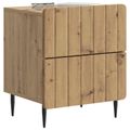 vidaXL Nočný stolík Dub artisan 43 x 34,5 x 49,5 cm Kompozitné drevo