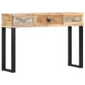 vidaXL Konzolový stolík 110x30x76 cm masívne mangovníkové drevo