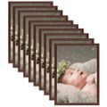 vidaXL Fotorámiky na stôl koláž 10 ks tmavočervené 10x15 cm