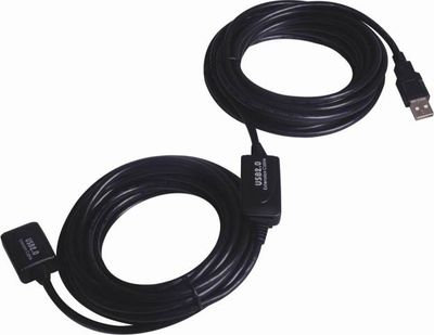 PremiumCord USB 2.0 repeater a predlžovací kábel A/M-A/F 25m