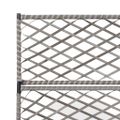 vidaXL Vyvýšený záhon+mriežka, 3 nádoby 83x30x130 cm, polyratan, sivý