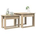 vidaXL Súprava na kávový stolík 2 ks Sonoma dub 50 x 52 x 42 cm