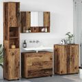 vidaXL Sada kúpeľňového nábytku 4 ks Staré drevo 35 x 30 x 192 cm