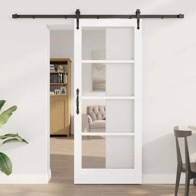 vidaXL Posuvné dvere ORKDAL Biela 83 x 202 cm