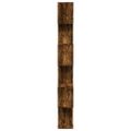vidaXL Rozdeľovacia knižnica 6-posch.dymový dub 70x24x193cm komp.drevo
