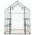 vidaXL Skleník s 8 policami 143x143x195 cm