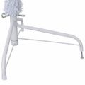 vidaXL Umelý polovičný vianočný stromček+stojan, biely 210 cm, PVC
