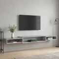 vidaXL Nástenný TV kabinet Nástenná montáž Sivý Sonoma