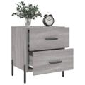 vidaXL Nočné stolíky 2 ks sivé sonoma 40x35x47,5 cm kompozitné drevo