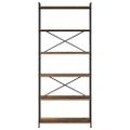 vidaXL Regál na knihy 80 x 30 x 189,5 cm Kompozitné drevo Staré drevo
