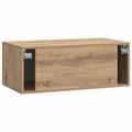 vidaXL Nástenná TV skrinka 78,5 x 41 x 30 cm Dub artisan