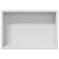 vidaXL Sprchový výklenok Biela 30 x 20 x 9,5 cm Nehrdzavejúca oceľ