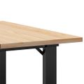 vidaXL Konferenčný stolík v tvare O 60x60x40 cm borovica a oceľ