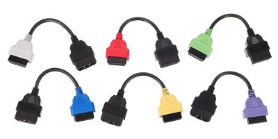 SIXTOL Kompletná sada OBD-II redukcie FiatECUScan pre osobné autá MECHANIC CABLE SET 3, 6ks