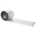 vidaxl Obrubník trávnika 20 m x 20 cm Pozinkovaná oceľ Strieborná