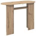 vidaXL Konzolový stôl Dub artisan 100 x 39,5 x 75 cm Kompozitné drevo