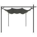 vidaXL Pergola so zaťahovacou strechou antracitová 395x292x230 cm