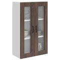 vidaXL Dvierka na umývačku Kalmar Hnedý dub 60 x 31 x 100 cm