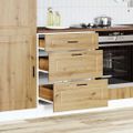 vidaXL Kuchynská spodná skrinka Porto, dub artisan, kompozitné drevo
