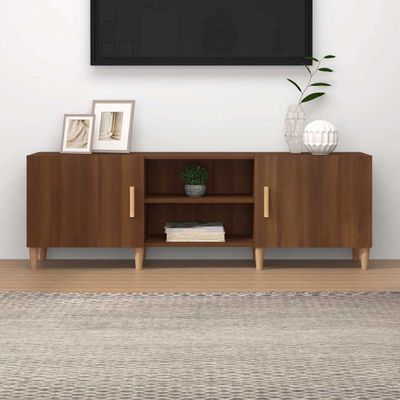 vidaXL TV skrinka hnedý dub 150x30x50 cm spracované drevo