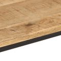 vidaXL Konzolový stolík 90x30x75 cm surové mangovníkové drevo a železo