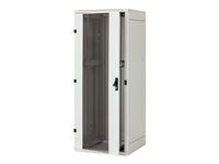 RMA-32-A66-CAX-A1 - 19" stojanový rozvaděč 32U/600x600mm prosklené dveře, IP20 nosnost 800kg světle šedý RAL7035