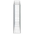 vidaXL Oblúkové gabionové koše 3 ks 200x30x120/140 cm pozink. železo
