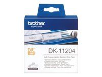 Černá na bílé - 17 x 54 mm 400 štítky (1 role x 400 víceúčelové štítky - pro Brother QL-1050, QL-500, QL-550, QL-560, QL-570, QL-650, QL-710, QL-720, QL-820