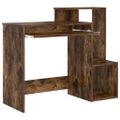 vidaXL Stôl Dymová dub 106 x 41 x 88.5 cm Kompozitné drevo