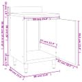 vidaXL Gastro pracovný stôl so skrinkou 60x60x96 cm nehrdzavejúca oceľ