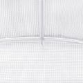 vidaXL Fóliovník s oceľovým rámom biely 66 m² 22x3x2 m