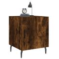 vidaXL Nočné stolíky 2 ks dymový dub 40x40x50 cm kompozitné drevo