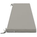 vidaXL Vankúš na lavičku SOEST 100% polyester Sivá 170 x 40 x 5 cm