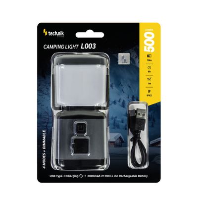 Technik MT-L003 kempingové svietidlo (1x 21700 3000mAh) (500 lm)