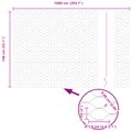 vidaXL Hexagonálny plot 1,4 x 10 m PVC Zelená