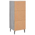 vidaXL Komoda sivý dub sonoma 34,5x34x90 cm spracované drevo