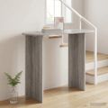 vidaXL Konzolový stôl Sivá sonoma 100 x 39,5 x 75 cm Kompozitné drevo