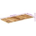 vidaXL Stolová doska mangovníkový masív 25-27 mm 140x60 cm