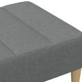 vidaXL Podnožka tmavosivá 77x55x31 cm látková