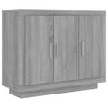vidaXL Komoda sivý dub sonoma 92x35x75 cm spracované drevo
