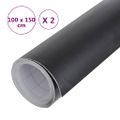 vidaXL Fólia na automobily 2 ks matná čierna 100x150 cm