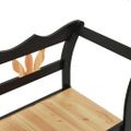 vidaXL Úložná lavica 126 cm čierna jedľový masív