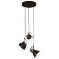 vidaXL Závesná lampa 25 W čierna 30x30x100 cm E27