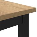 vidaXL stôl Remeselný dub 100 x 50 x 76,5 cm Inžinierske drevo a oceľ