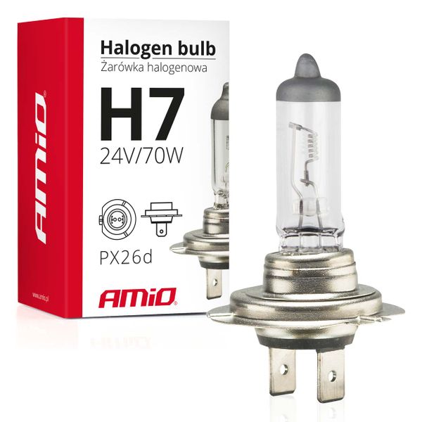 Halogénová žiarovka H7 24V 70W UV filter (E8)