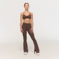 Dámske V-back nohavice Fierce Cappuccino - GymBeam, veľkosť L