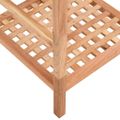 vidaXL Polica do kúpeľne 35,5x35,5x79 cm orechový masív