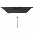 vidaXL Záhradný slnečník Antracit 295 x 295 x 245 cm Polyester a oceľ